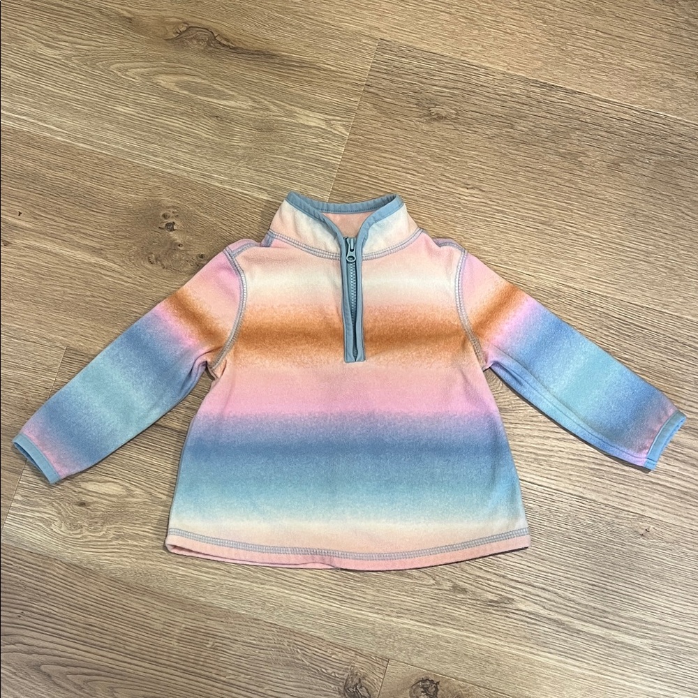 3/$30 OshKosh B'gosh Multicolor Quarter Zip Sweater